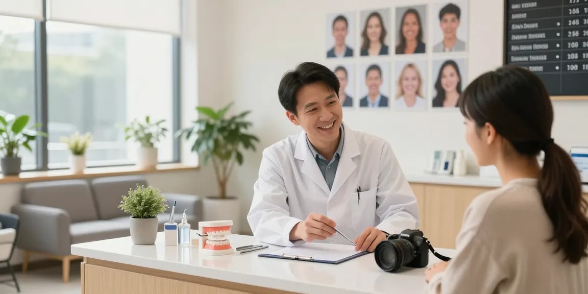 Visit your dentist for a healthy smile consultation in a warm and inviting clinic.