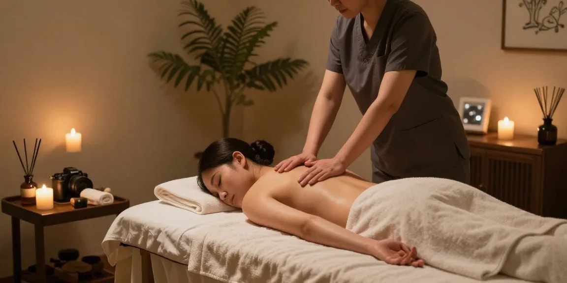 Experience a revitalizing 화성출장마사지 in a relaxing spa environment with soothing elements.
