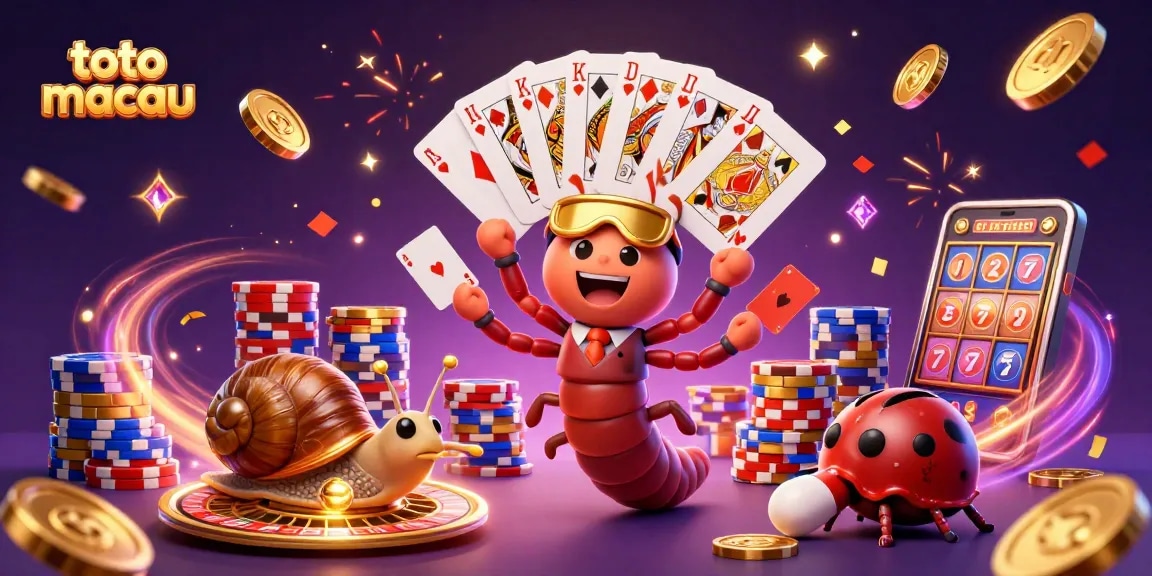Engage with the thrilling action of toto macau as characters celebrate gameplay with vibrant casino elements.