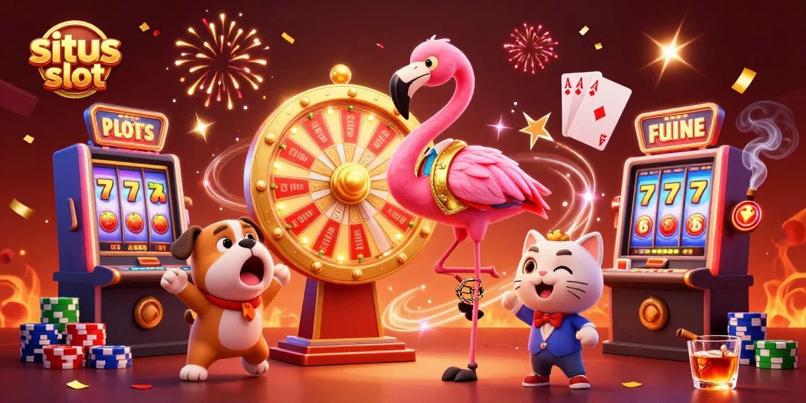 Experience exciting wins at situs slot with vibrant characters and dynamic casino elements.