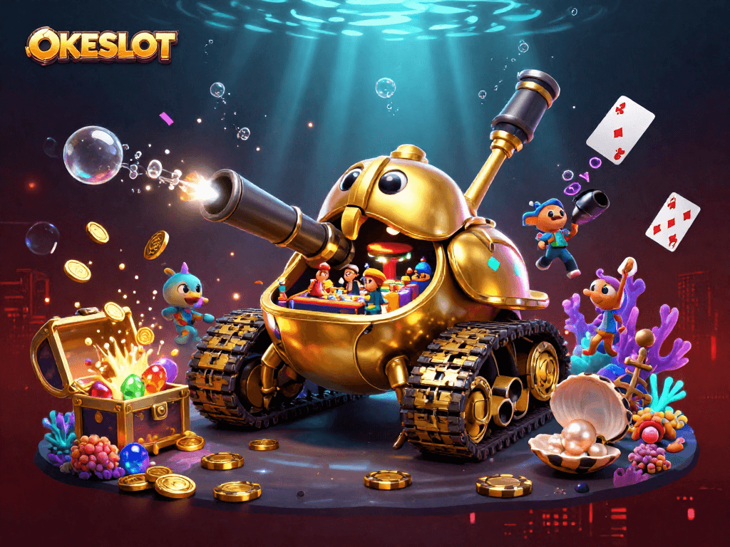 Permainan slot menarik di OKESLOT dengan mesin slot mini dan suasana kasino