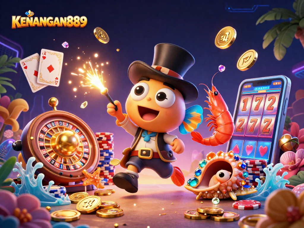 Attract golden coins with KENANGAN889's exciting casino adventures featuring vibrant sea creatures and games.