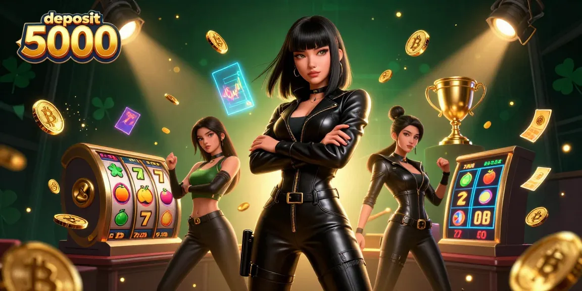 Experience big wins with deposit 5000 at a vibrant online slot casino featuring dynamic visuals.