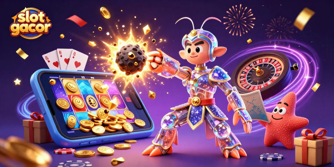 Experience slot gacor action with a dynamic galactic theme featuring a mantis shrimp and starfish.