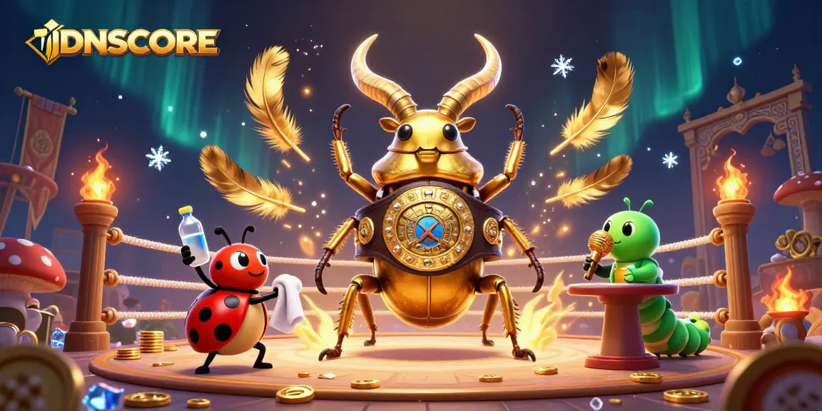 Engage with IDNSCORE's vibrant 3D cartoon representation of strategic online gambling elements.