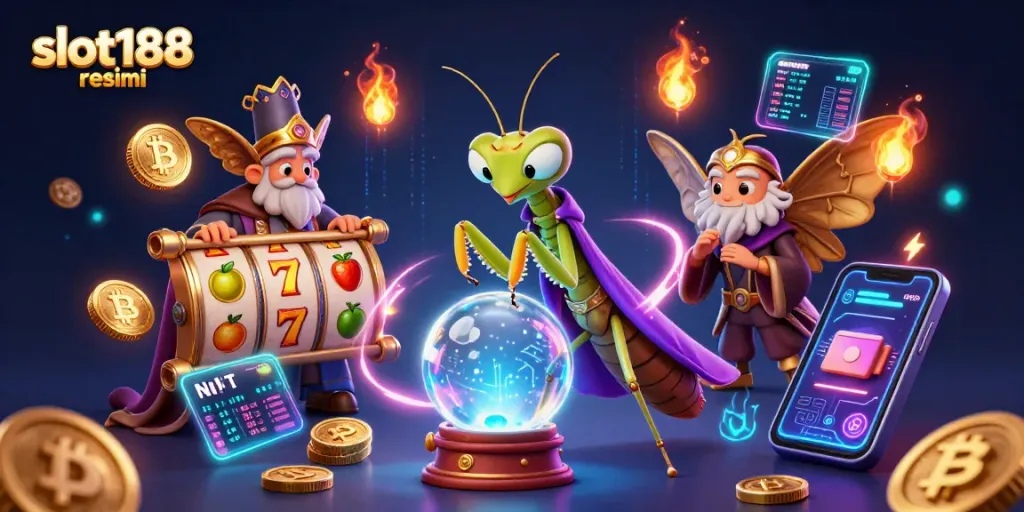 Mainkan slot188 resmi dengan kemenangan besar dalam ilustrasi kasino yang penuh warna.