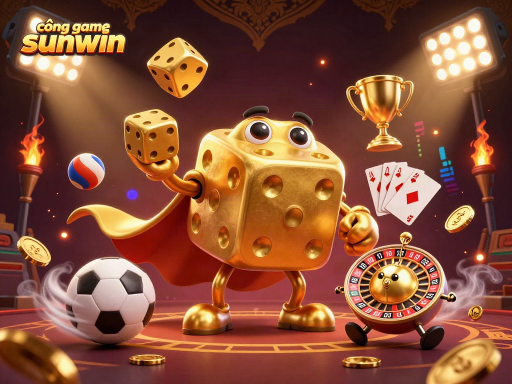 Experience vibrant gaming action at cổng game sunwin with dynamic characters and sports elements.