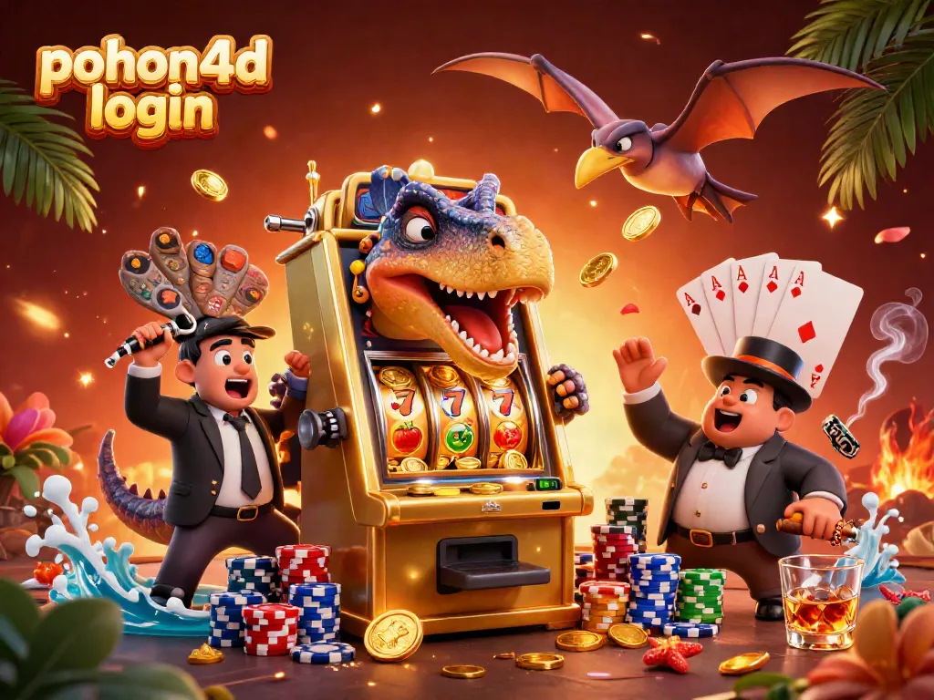 Experience winning thrills with pohon4d login as colorful casino characters engage in thrilling jackpot action.