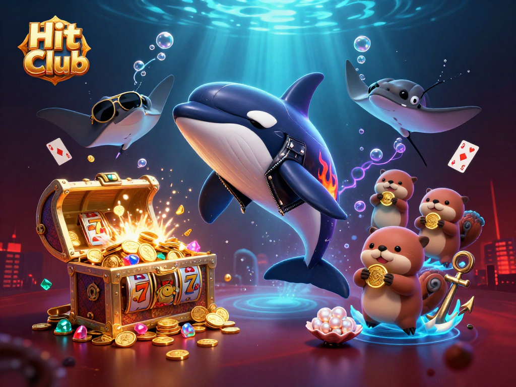 Experience the thrill of Hit Club with vibrant characters and enchanting gameplay elements in a captivating underwater casino scene.