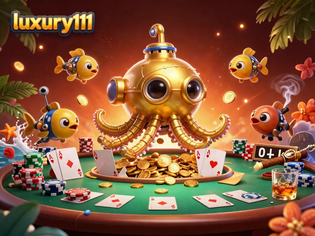 Experience thrilling wins at luxury111 with vibrant 3D casino adventure featuring poker elements.
