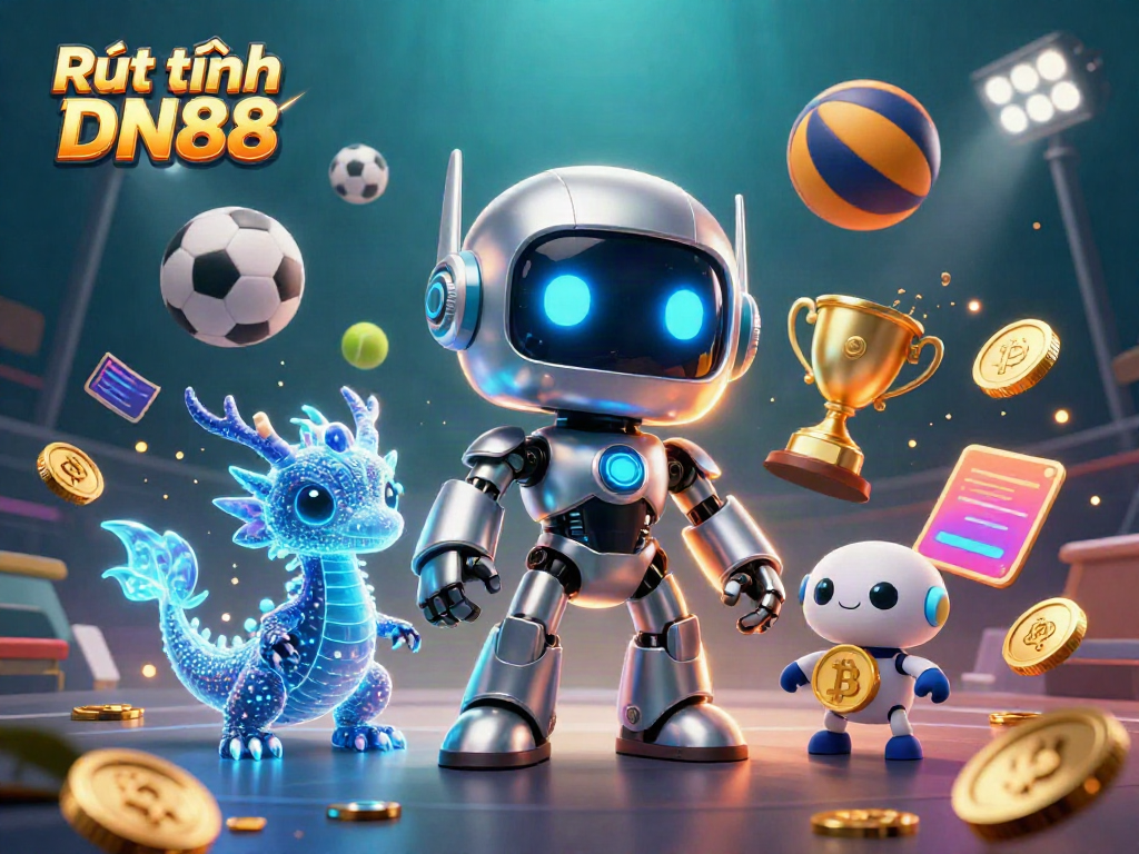Experience the process of Rút tiền DN88 with vibrant gaming scenes and dynamic characters.