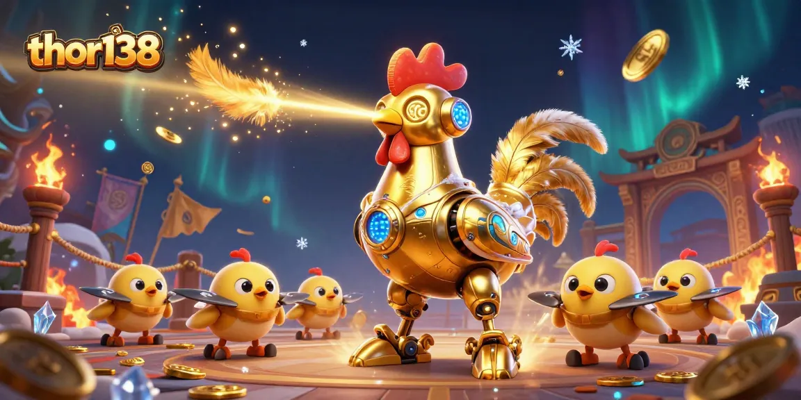thor138 menghadirkan aksi kasino dengan robot ayam emas dan drone untuk menang besar