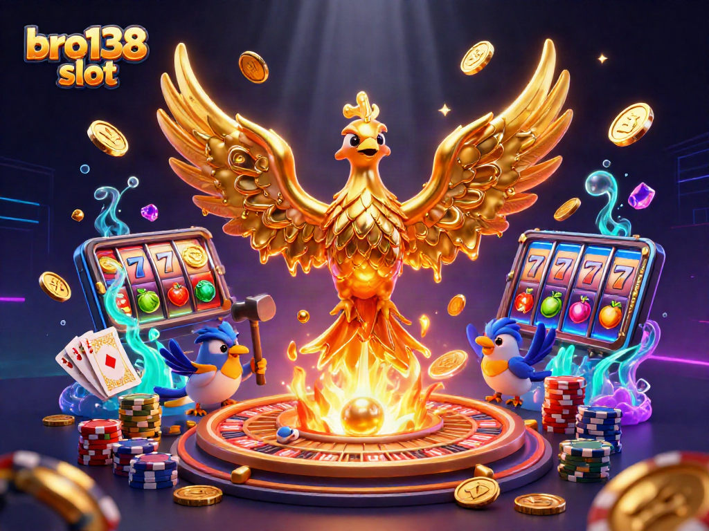 Spin the bro138 slot to win big with vibrant cascading coins and 3D adventure.