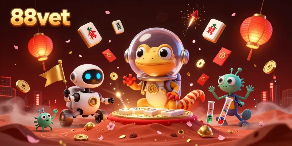 Win big at 88vbet with a thrilling Martian gecko discovering a vibrant casino