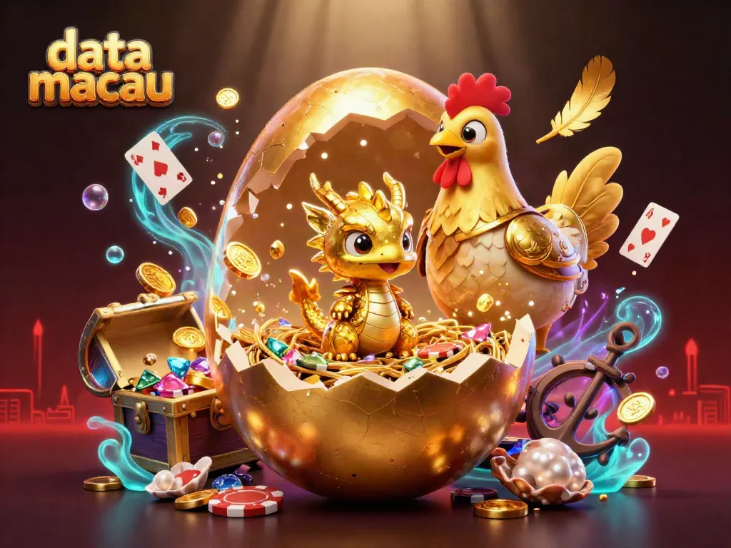 Mengamati data macau dengan ilustrasi 3D dramatis dan karakter taruhan yang mempesona