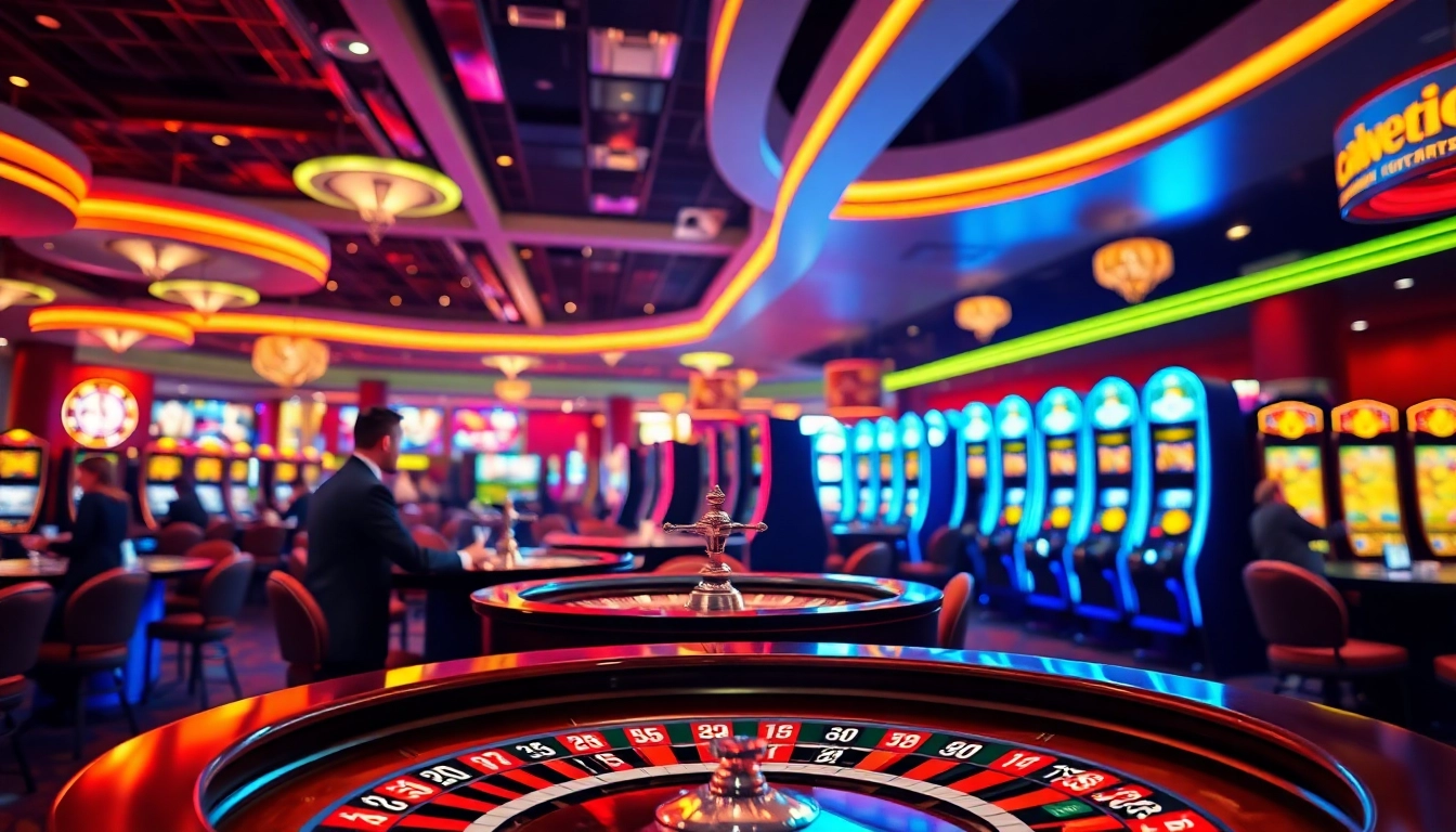 Menangkan besar di situs slot gacor dengan suasana kasino yang penuh warna.