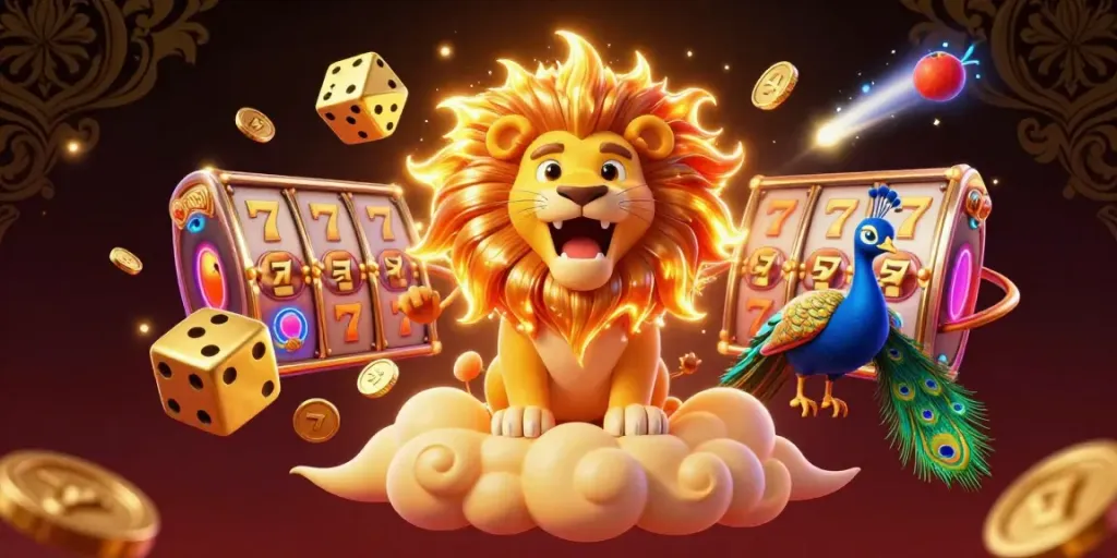 Experience exciting gameplay with Lc88 com, featuring slots and vibrant casino elements in a 3D illustration.