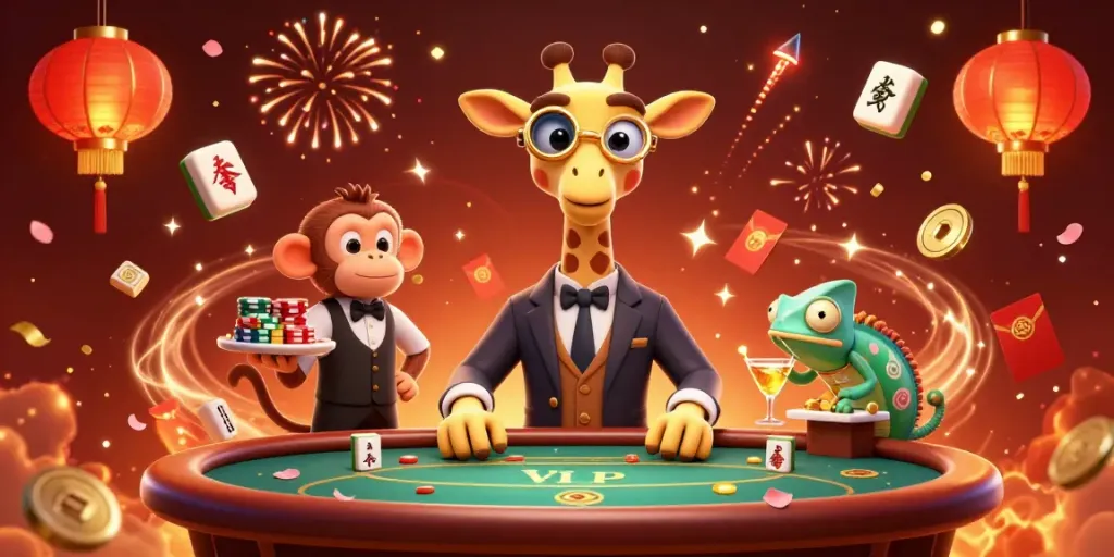 Engage with exciting gambling action at xoilac with vibrant characters and festive casino elements