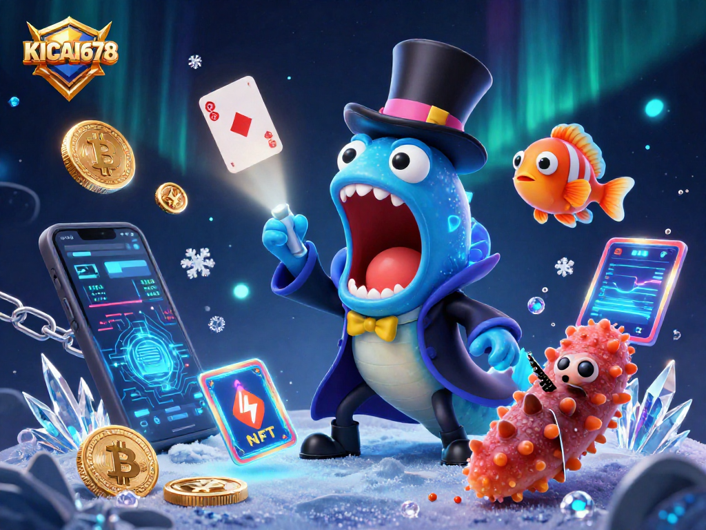 KICAU678 engages players with mesmerizing card tricks in a vibrant underwater 3D scene of fantasy gambling.