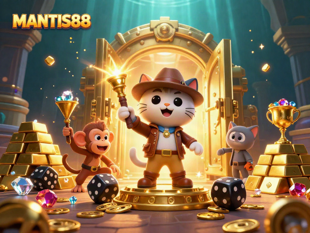 MANTIS88 reveals a treasure trove of gems and gold in a mystical underwater casino adventure.
