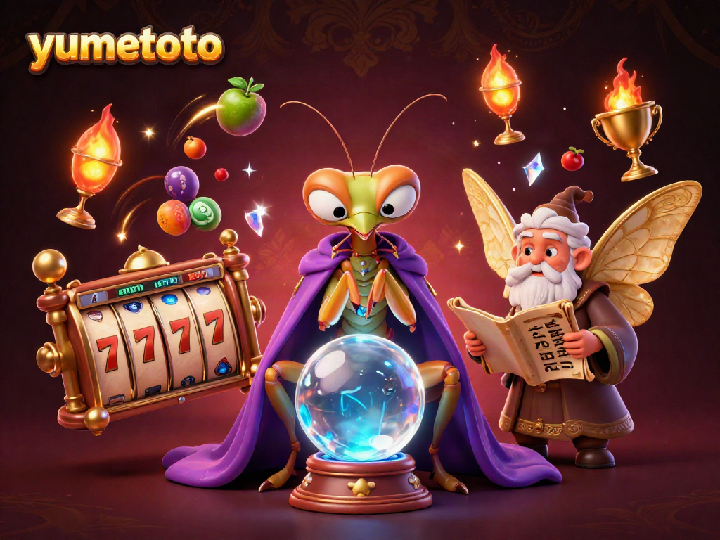 Experience yumetoto's thrilling slot gameplay with immersive visuals of a friendly fortune teller and lucky symbols