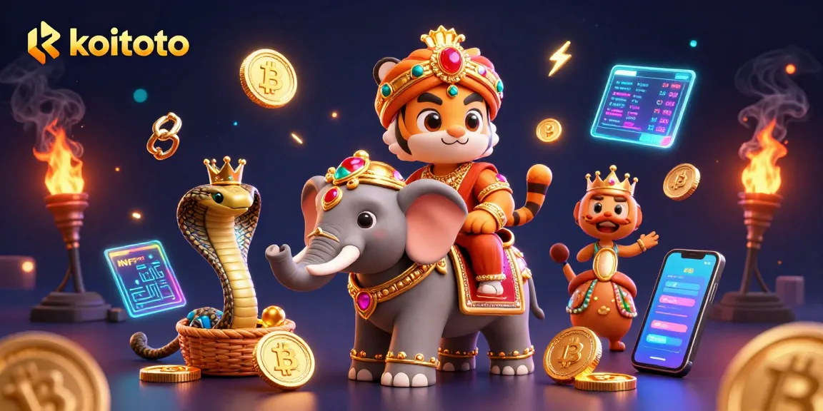 Koitoto menghadirkan slot online dengan momen menarik bersama harimau raja dan gajah yang berkilauan