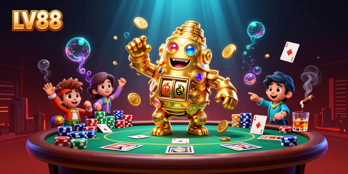 Experience thrilling gaming action at LV88 with gold coin golems and poker excitement.