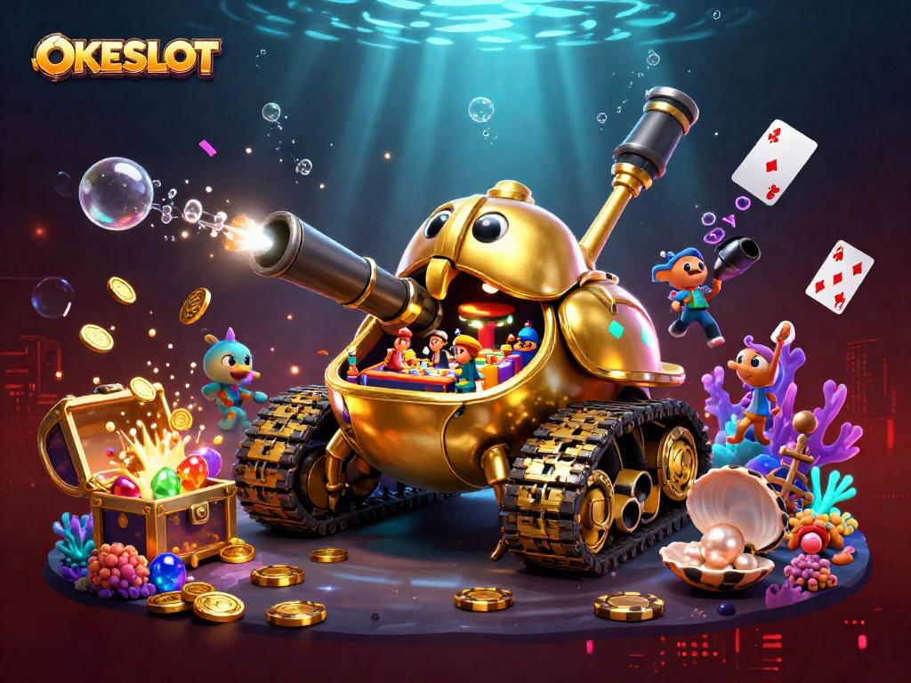Permainan slot menarik di OKESLOT dengan mesin slot mini dan suasana kasino