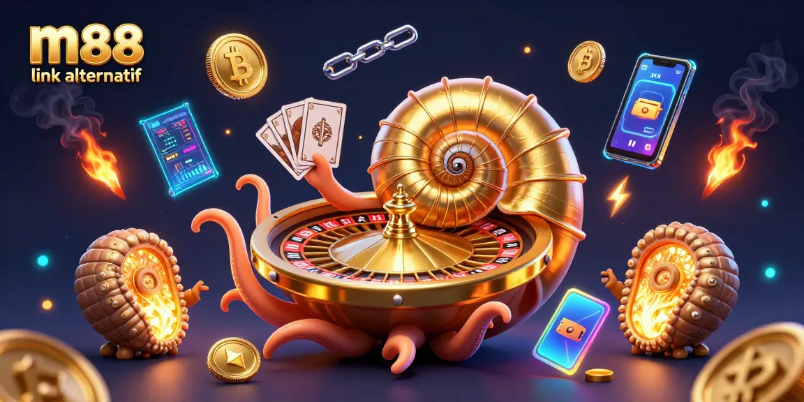 Experience the thrill of m88 link alternatif with a vibrant 3D nautilus roulette scene!