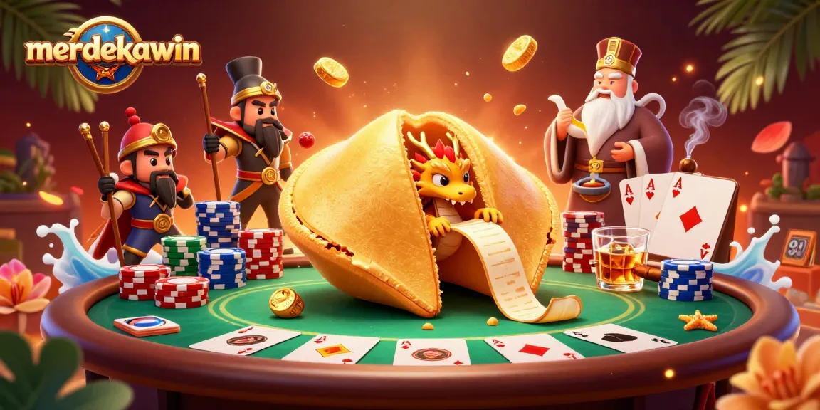 Memenangkan permainan dengan merdekawin, ilustrasi kartun 3D kasino yang memukau dan menggugah semangat.