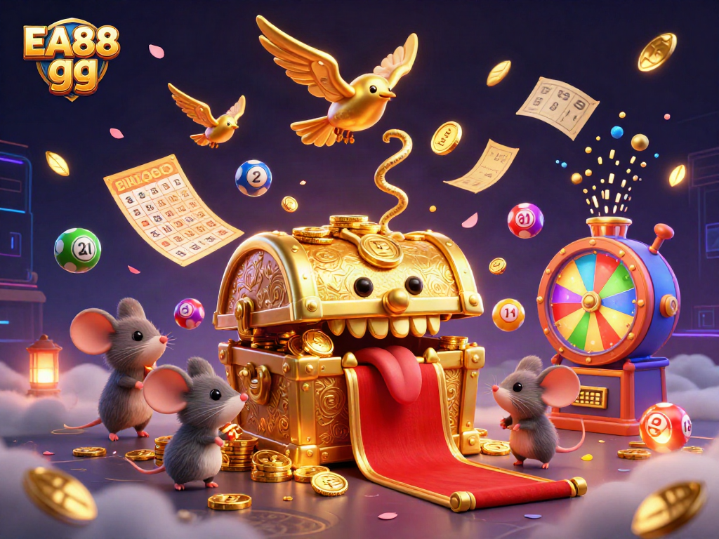 EA88 gg casino adventure with dynamic treasures and vibrant lottery elements spilling into excitement