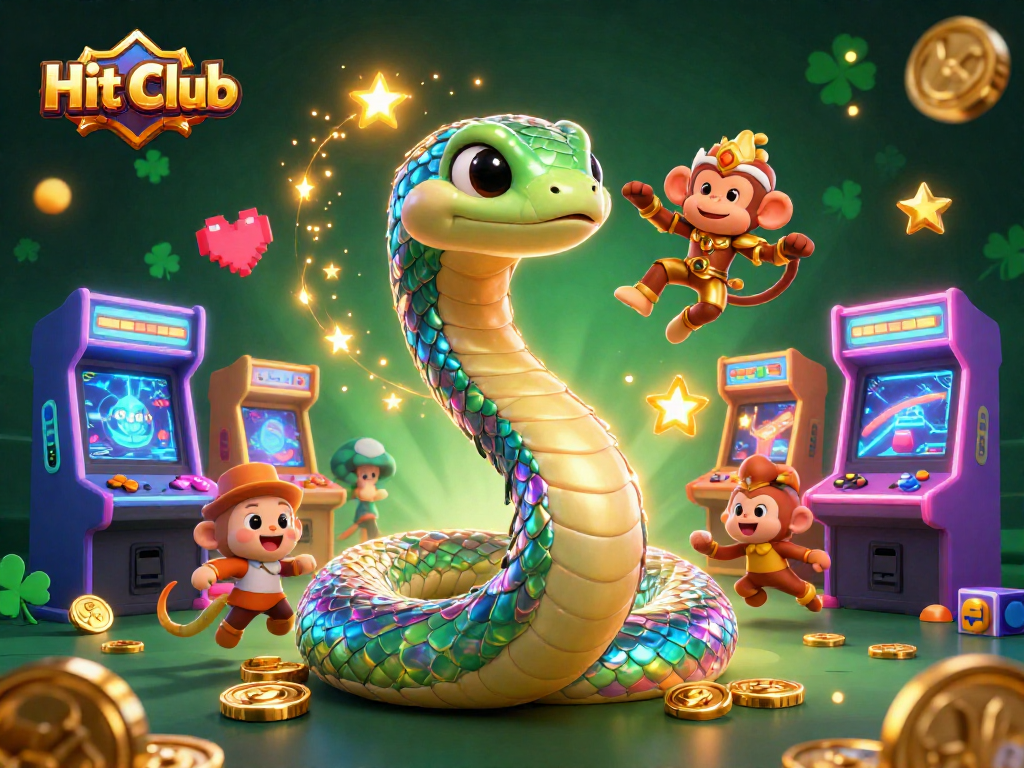 Engage in the immersive gaming experience of Hit Club with vibrant casino elements and animations.