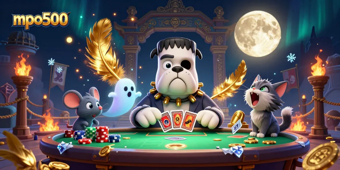 Menang di meja judi bersama mpo500 dengan Frankenstein bulldog dan teman-teman siap bermain.