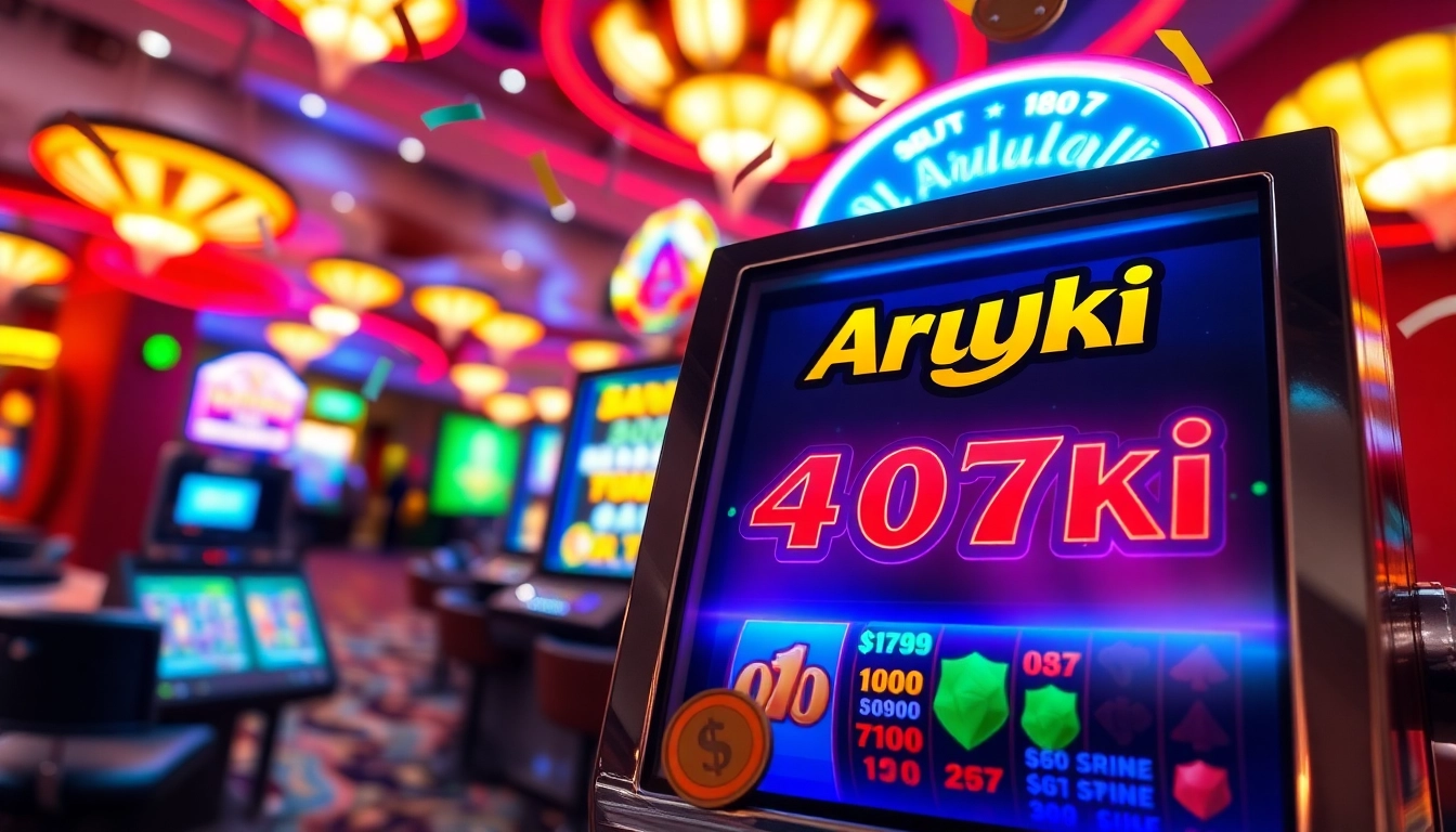Menangkan hadiah menarik di slot ArusHoki dengan mesin yang cerah dan simbol yang menarik.