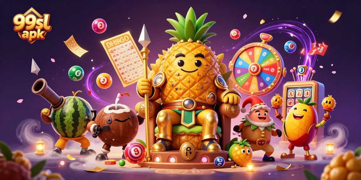 Experience thrilling gameplay with the 99sl apk, featuring vibrant casino elements and energetic characters.