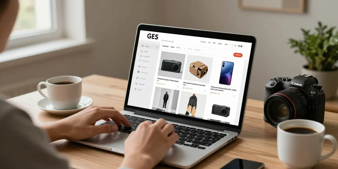 Engaging e-commerce product display featuring various items for sale, showcasing visually appealing shopping experience.