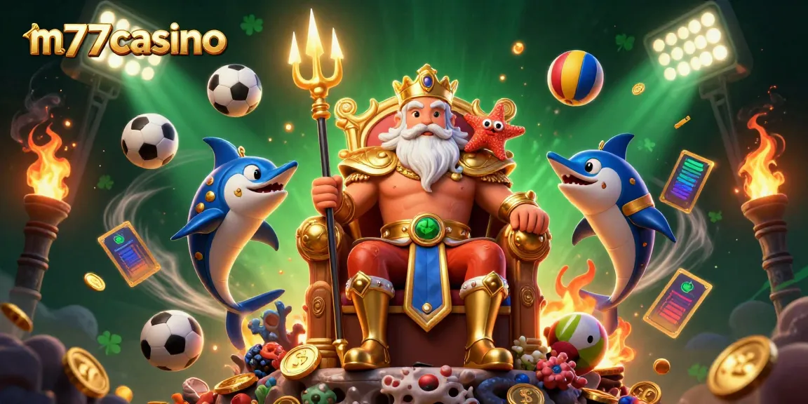 Menangkan keseruan di m77casino dengan Raja Laut dan elemen olahraga interaktif yang menggoda!