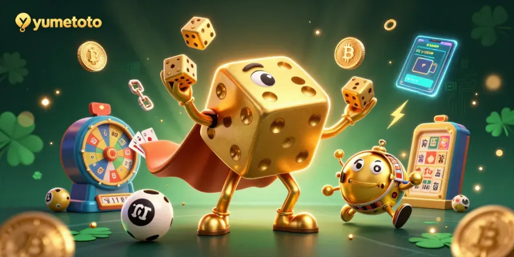 Engage with yumetoto's vibrant lottery scene featuring dynamic game elements and stunning 3D characters.