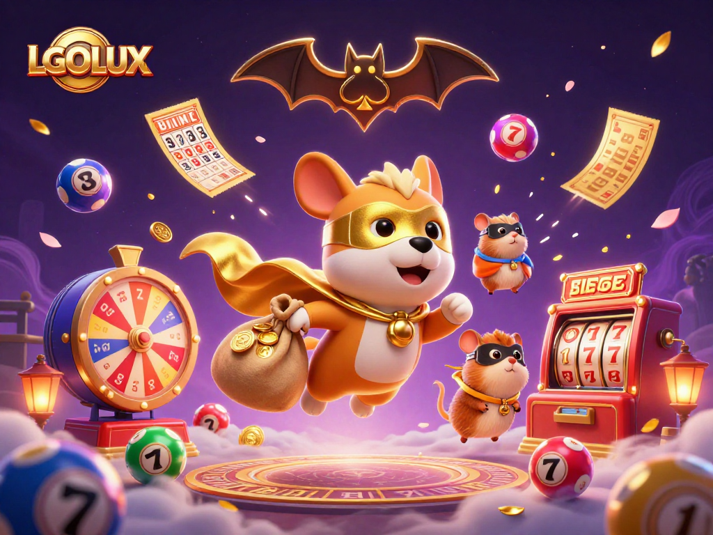 Win big with LGOLUX as a superhero dog and sidekick fly through a dynamic casino scene!