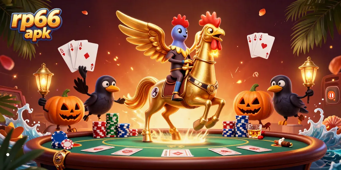 Play rp66 apk to claim daily login rewards with vibrant casino graphics.