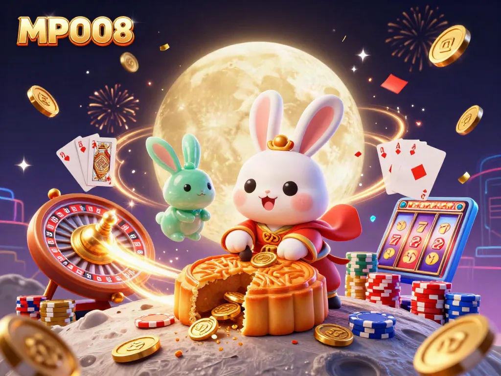 MPO08 features a magical moon rabbit scene showcasing dazzling casino elements and rewards.