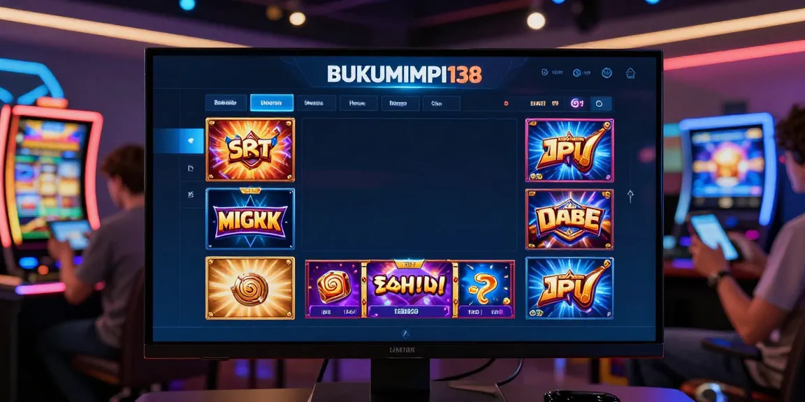 Antarmuka permainan online BUKUMIMPI138 dengan banyak pilihan slot gacor.