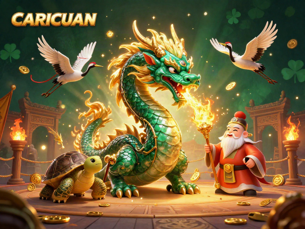 Engage with CARICUAN's fantasy casino world featuring dynamic 3D characters and rich elements of luck.