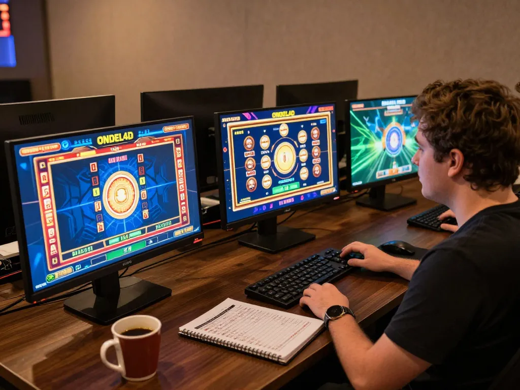 Pemain yang terlibat dalam strategi dengan ONDEL4D selama sesi permainan slot online