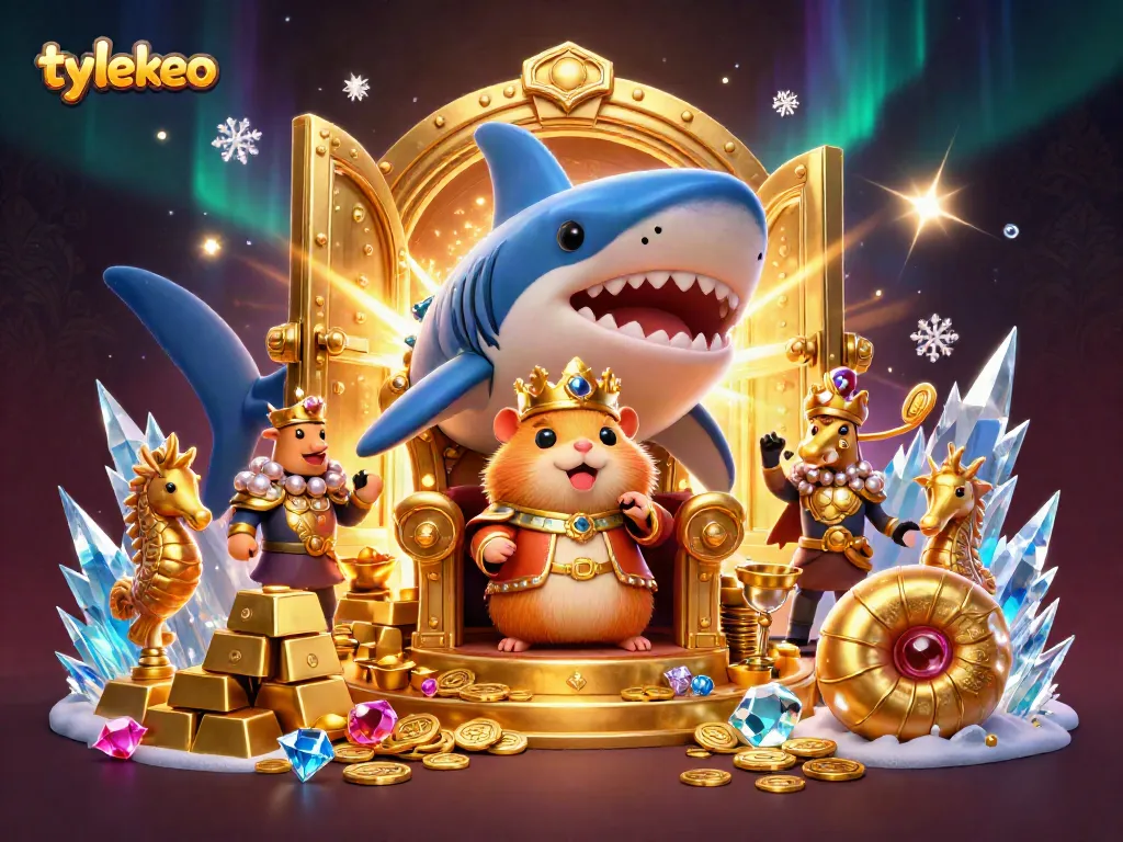 Engage with tylekeo's flashy treasure theme featuring a golden hamster king in a casino scene.