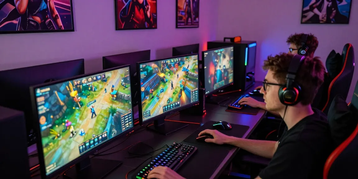 Exciting gaming setup showcasing cika4d platform with vibrant graphics and engaged players.